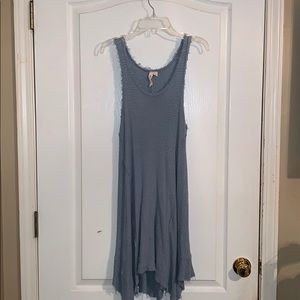 short blue dress